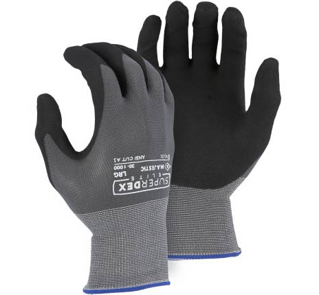 30-1000 - Majestic® SuperDex® Premium Foam Nitrile Palm Coated Gloves